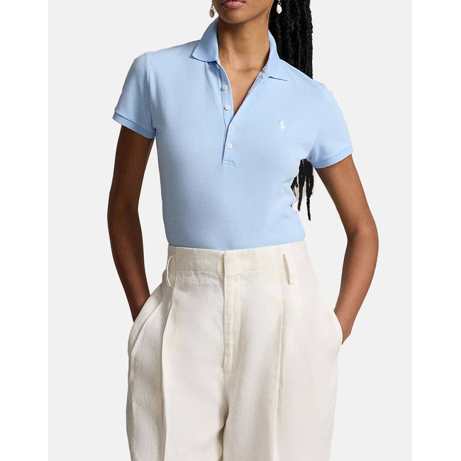 Product RALPH LAUREN JULIE POLO-SLIM-SHORT SLEEVE-POLO SHIRT base image