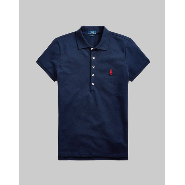 Product RALPH LAUREN JULIE POLO-SLIM-SHORT SLEEVE-POLO SHIRT base image