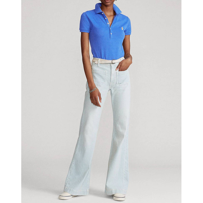 Product RALPH LAUREN JULIE POLO-SLIM-SHORT SLEEVE-POLO SHIRT base image