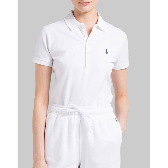 Product RALPH LAUREN JULIE POLO-SLIM-SHORT SLEEVE-POLO SHIRT base image