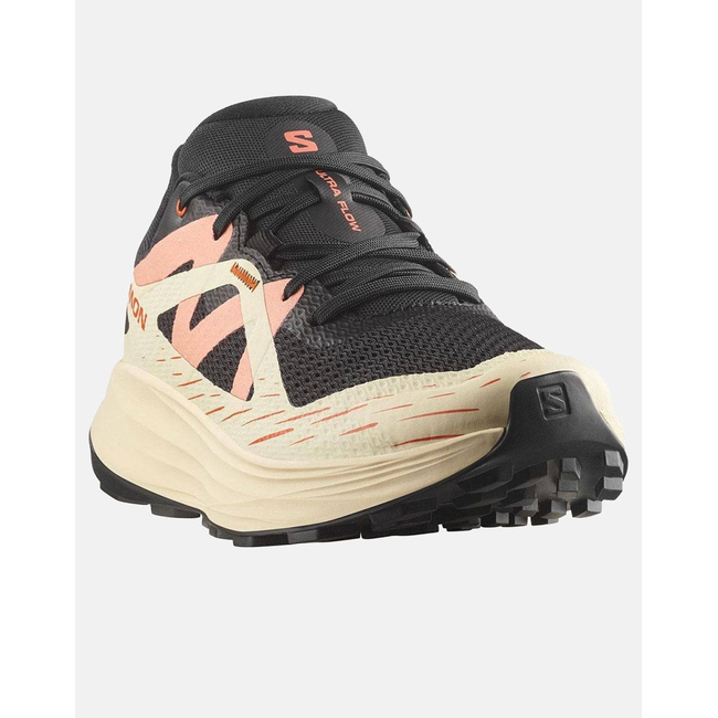 Product SALOMON TRAIL RUNNING - ULTRA ULTRA FLOW W BLACK / TENDER PEACH / FUSION CORAL WOMEN'S SHOES base image