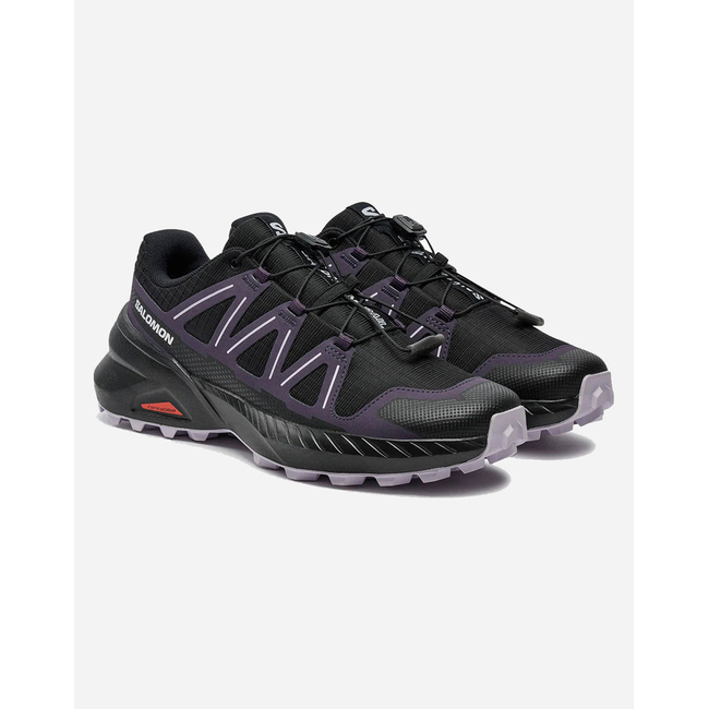 Product SALOMON TRAIL RUNNING - CROSS SPEEDCROSS PEAK W BLACK / NIGHTSHADE / ORCHID PETAL WOMEN'S SHOES base image
