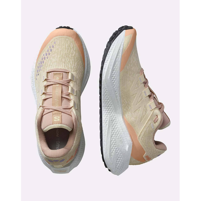 Product SALOMON GRAVEL RUNNING - AERO AERO GLIDE 3 GRVL W SHORTBREAD / WHITE / FUSION CORAL WOMEN'S SHOES base image