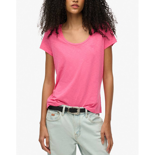 Product SUPERDRY D1 STUD SCOOP NECK TEE WOMEN base image