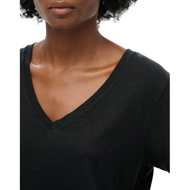 Product SUPERDRY D1 STUD STUDIOS SLUB EMB VEE TEE WOMEN'S T-SHIRT base image