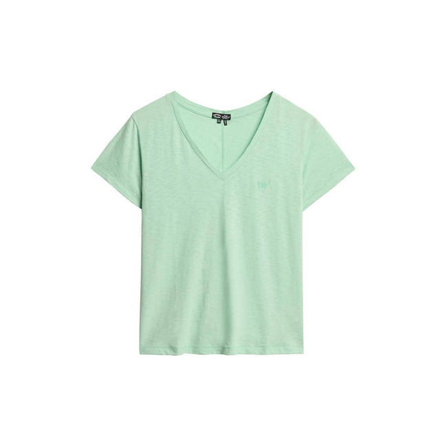 Product SUPERDRY D1 STUD STUDIOS SLUB EMB VEE TEE WOMEN'S T-SHIRT base image