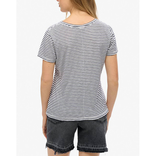 Product SUPERDRY D1 STUD STUDIOS SLUB EMB VEE TEE WOMEN'S T-SHIRT base image
