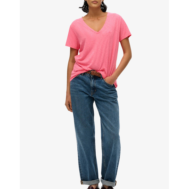 Product SUPERDRY  D1 STUD STUDIOS SLUB EMB VEE TEE ΜΠΛΟΥΖΑ ΓΥΝΑΙΚΕΙΟ base image