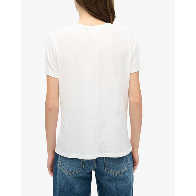 Product SUPERDRY D1 STUD STUDIOS SLUB EMB VEE TEE WOMEN'S T-SHIRT base image