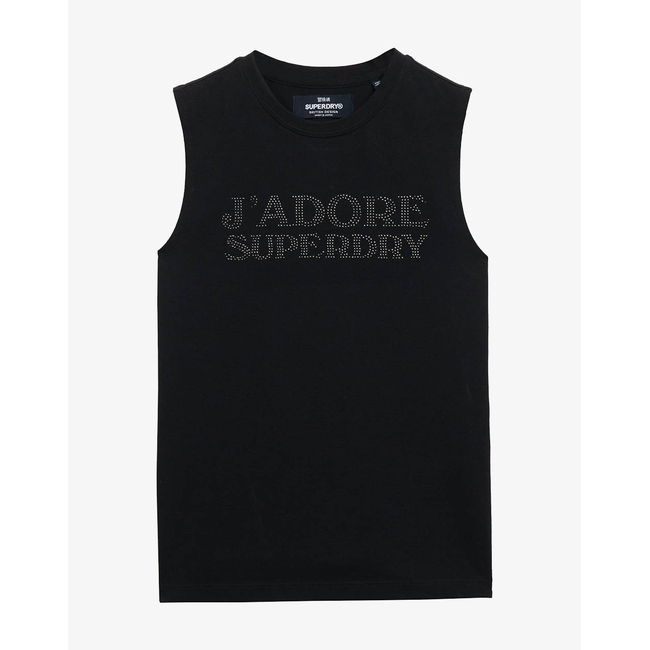 Product SUPERDRY D2 SDSW SPORT LUXE FITTED TANK WOMEN'S TOP base image