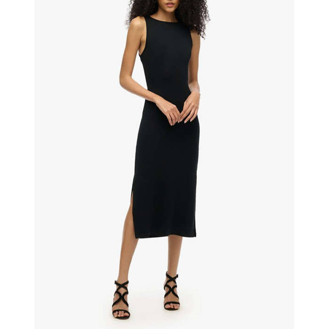 Product SUPERDRY D1 STUD JERSEY TWIST BACK MIDI DRESS ΦΟΡΕΜΑ ΓΥΝΑΙΚΕΙΟ base image