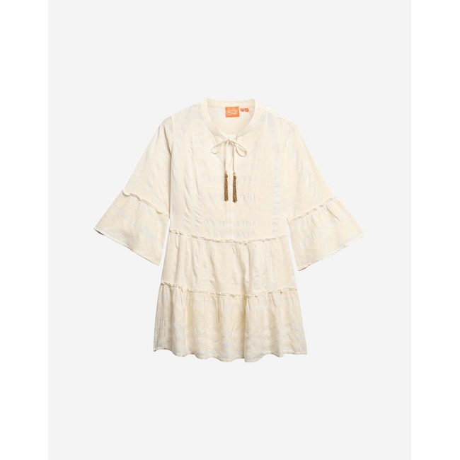Product SUPERDRY D2 OVIN IBIZA LS TIERED MINI DRESS WOMEN base image