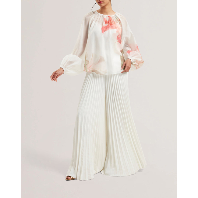 Product TED BAKER haryx Pleated Wide Leg Crepe Trouser base image