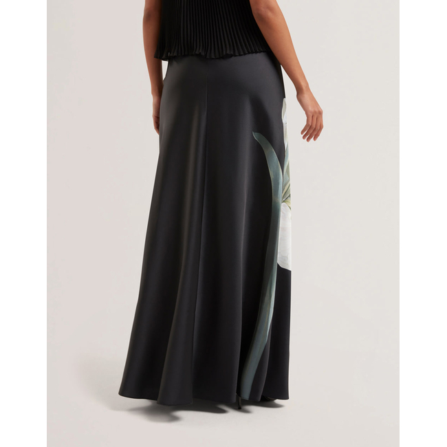 Product TED BAKER ZIONNA Satin Printed Maxi Skirt base image