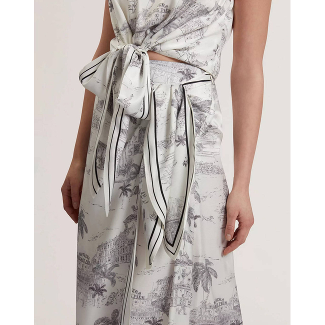 Product TED BAKER MELVA Knot Detail Wrap Over Midi Skirt base image