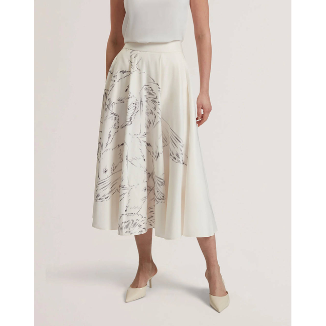 Product TED BAKER LAGUUNA Printed Ottoman Midi Skirt base image