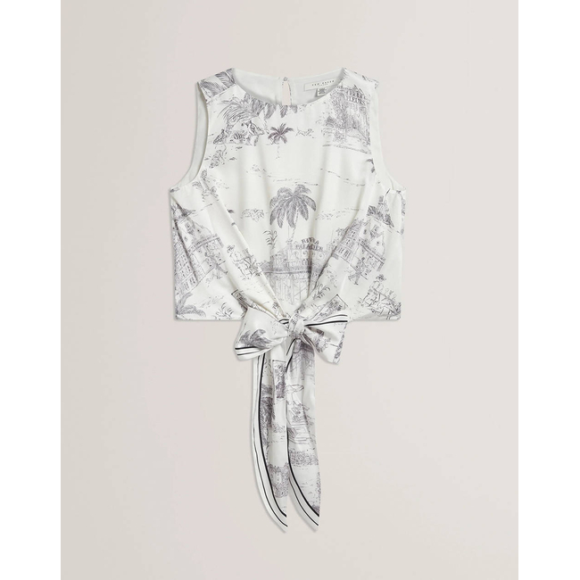 Product TED BAKER IDROA Knot Detail Sleeveless Top base image