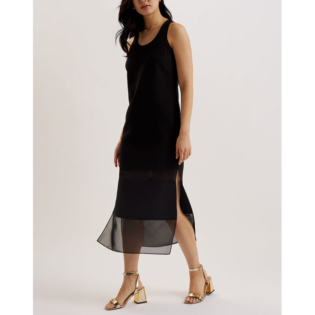 Product TED BAKER MEPHORA Sleeveless Midi Dress With Panel Detail base image