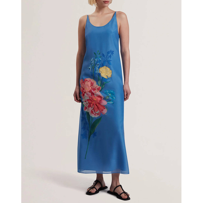 Product TED BAKER FAYDA Organza Scoop Neck Midi Dress base image