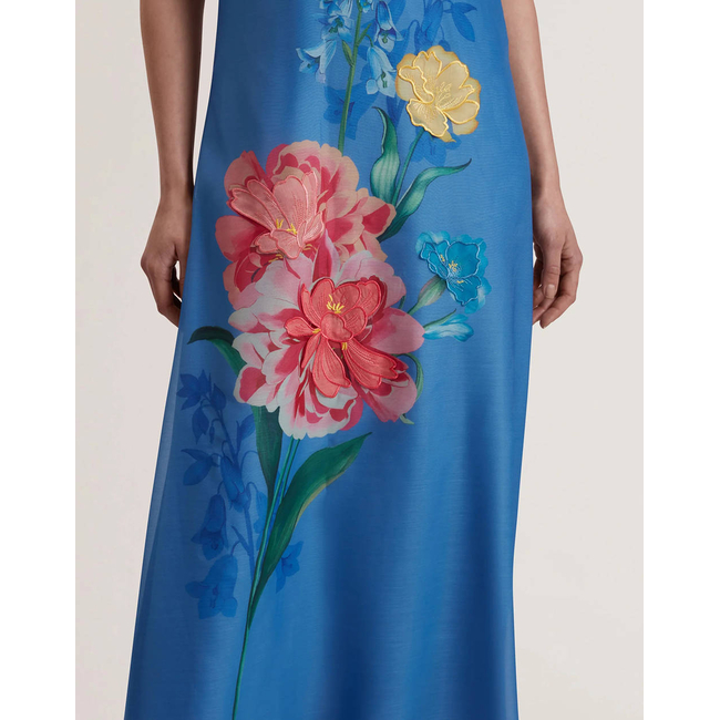 Product TED BAKER FAYDA Organza Scoop Neck Midi Dress base image