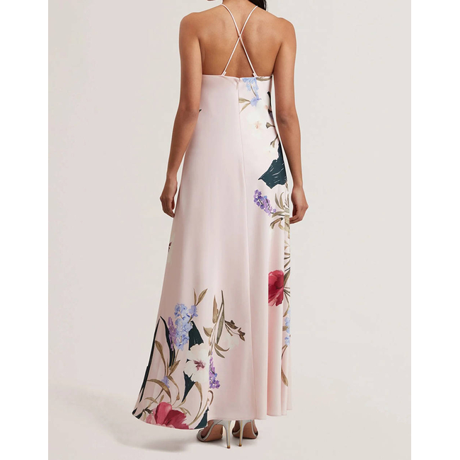 Product TED BAKER ALMARIA Halter Neck Bias Cut Maxi Dress base image