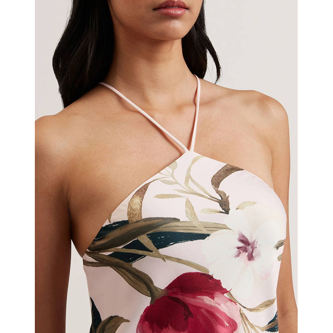 Product TED BAKER ALMARIA Halter Neck Bias Cut Maxi Dress base image