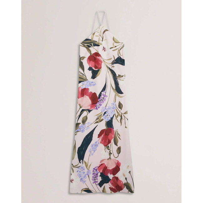 Product TED BAKER ALMARIA Halter Neck Bias Cut Maxi Dress base image