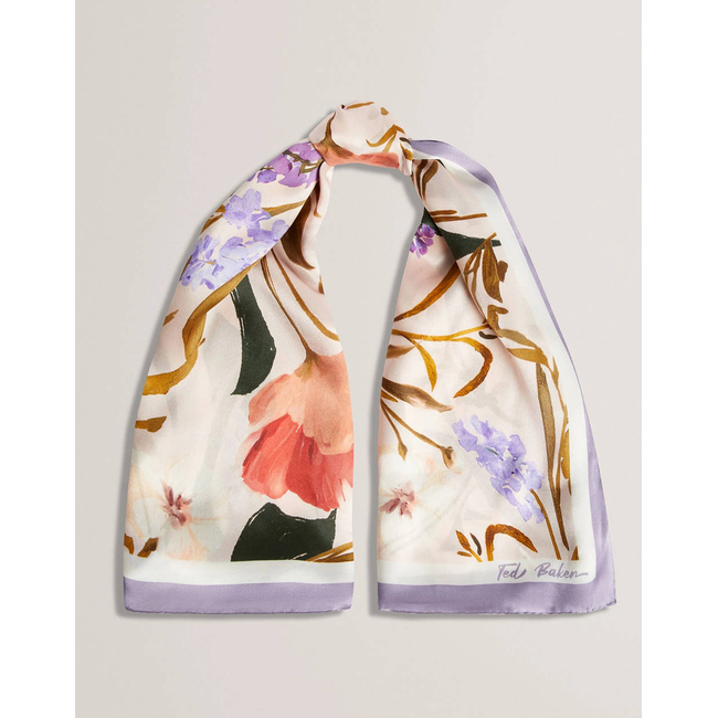 Product TED BAKER NICLAE Printed Silk Square Scarf base image
