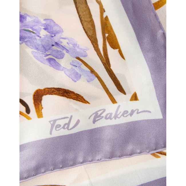 Product TED BAKER NICLAE Printed Silk Square Scarf base image