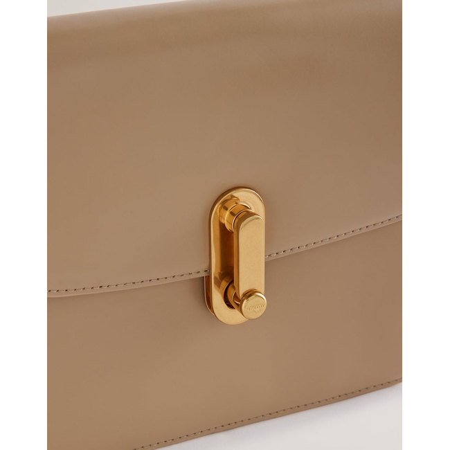 Product TED BAKER KKAYLI Polished Leather Satchel Bag (Dimensions: 22 x 17 x 8cm.) base image