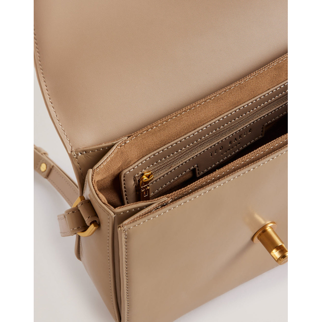 Product TED BAKER KKAYLI Polished Leather Satchel Bag (Dimensions: 22 x 17 x 8cm.) base image