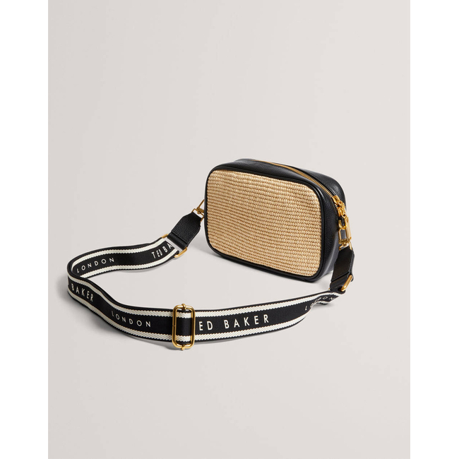 Product TED BAKER BARDAS Webbing Faux Raffia Camera Crossbody Bag (Διαστάσεις: 21 x 15 x 6εκ.) base image