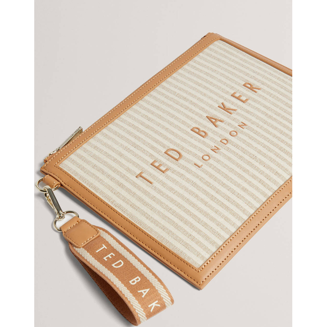 Product TED BAKER HAYSS Striped Canvas Webbing Pouch (Διαστάσεις: 27 x 20 εκ.) base image