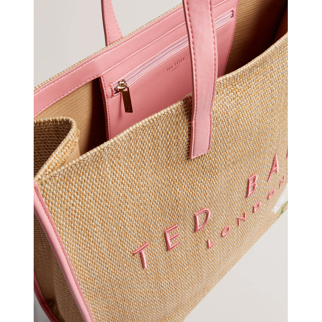Product TED BAKER FLORAFF Floral Applique Extra Large Raffia Icon Bag (Διαστάσεις: 36 x 45 x 14 εκ.) base image