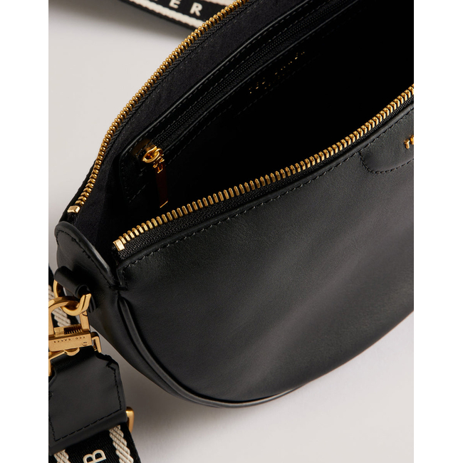 Product TED BAKER ESSINA Webbing Leather Half Moon Crossbody Bag (Διαστάσεις: 28 x 16εκ.) base image