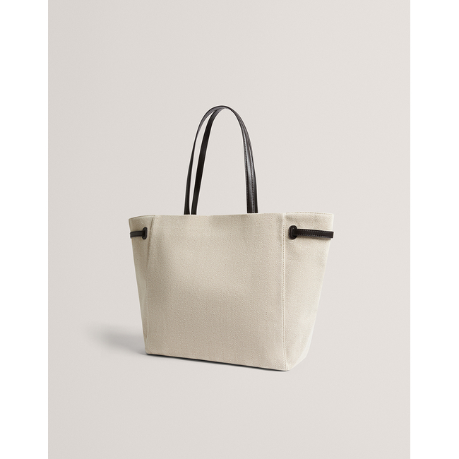 Product TED BAKER TAFANIE Belted Herringbone Canvas Large Tote Bag base image