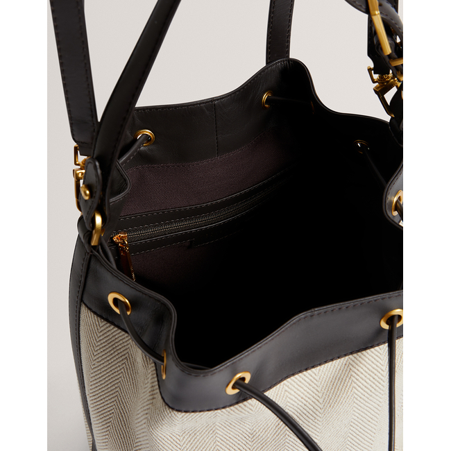 Product TED BAKER TASHAH Belt Detail Canvas Herringbone Backpack base image