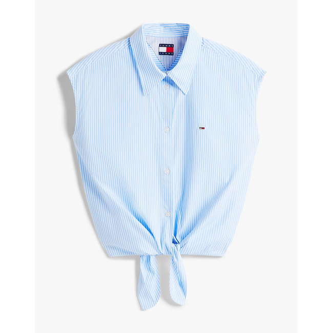 Product TOMMY JEANS TJW POPLIN FRONT KNOT SHIRT base image