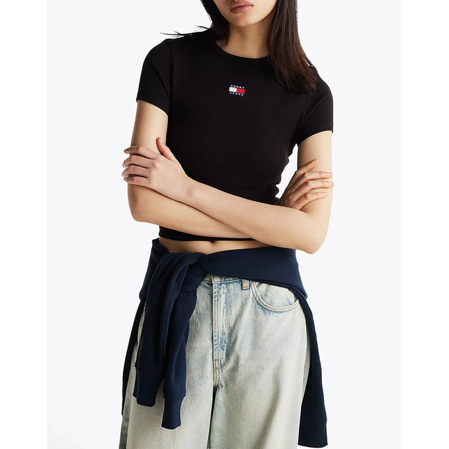 Product TOMMY JEANS TJW SLIM BADGE RIB TEE base image