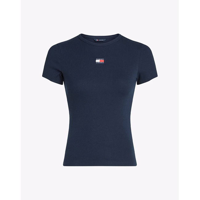 Product TOMMY JEANS TJW SLIM BADGE RIB TEE base image