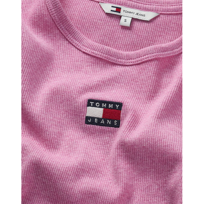 Product TOMMY JEANS TJW SLIM BADGE RIB TEE base image