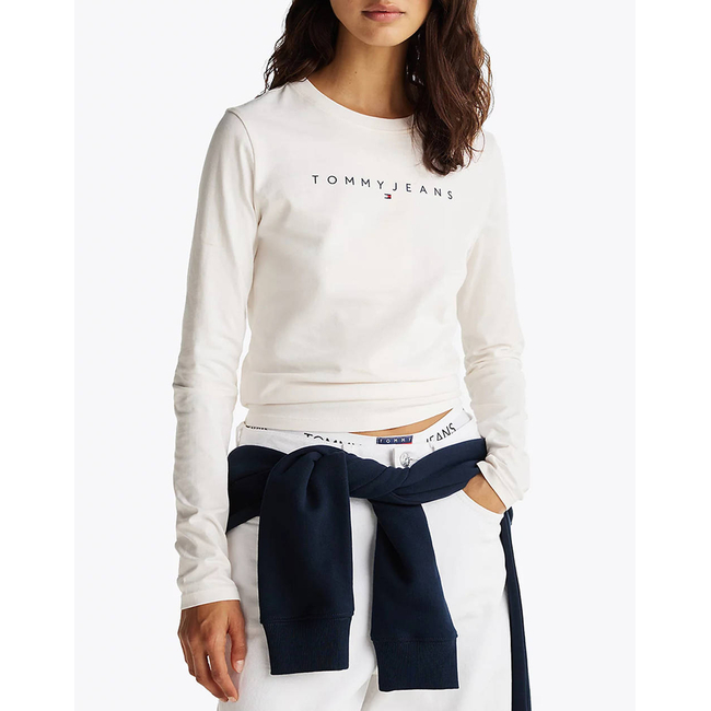 Product TOMMY JEANS TJW SLIM LINEAR TEE LS EXT base image