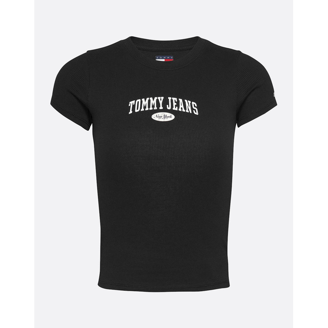 Product TOMMY JEANS TJW SLIM VARSITY RIB TEE EXT base image