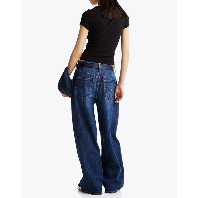 Product TOMMY JEANS TJW SLIM VARSITY RIB TEE EXT base image