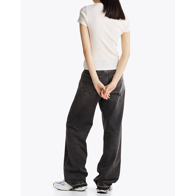 Product TOMMY JEANS TJW SLIM VARSITY RIB TEE EXT base image