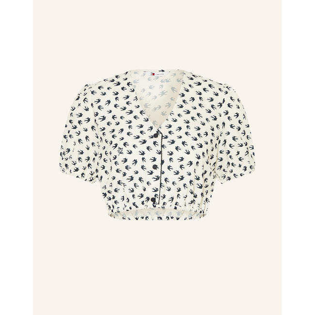 Product TOMMY JEANS TJW CRP AOP SS shirt base image