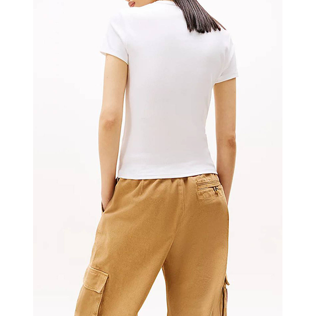 Product TOMMY JEANS TJW SLIM ESSENTIAL RIB SS EXT base image