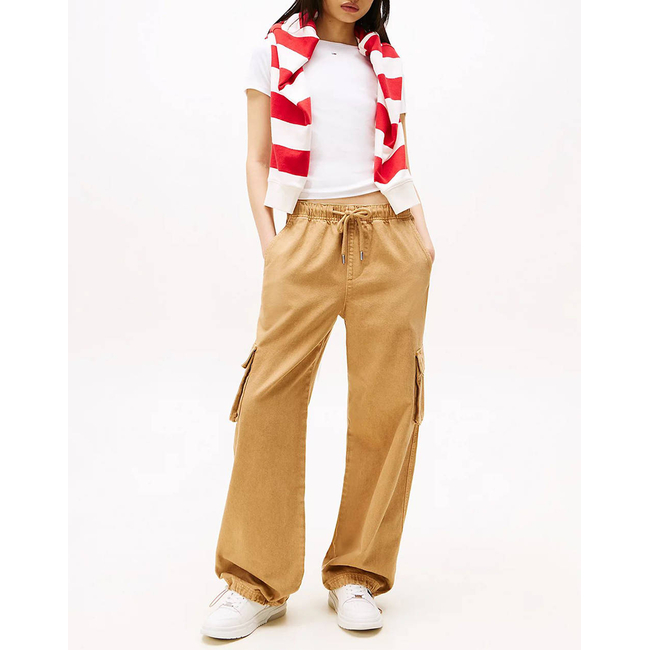 Product TOMMY JEANS TJW SLIM ESSENTIAL RIB SS EXT base image