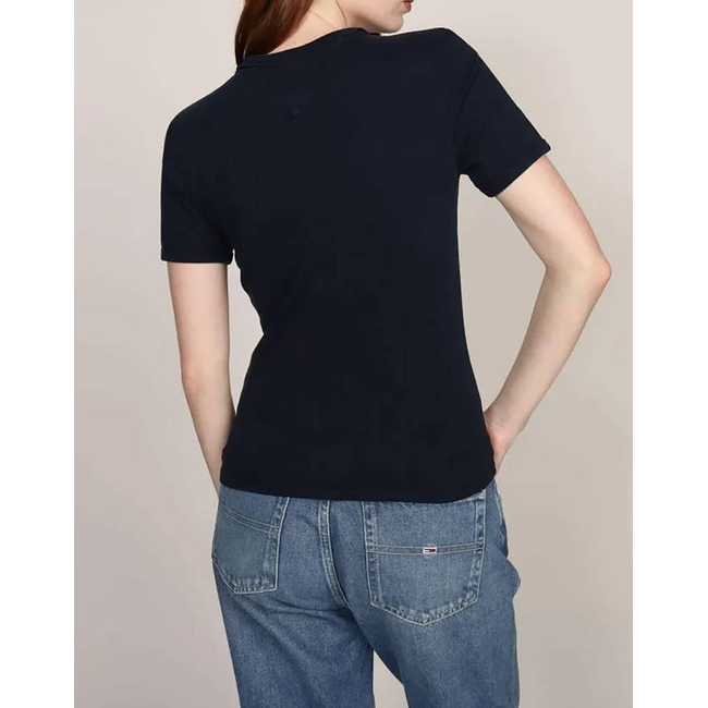 Product TOMMY JEANS TJW SLIM CREST NYC RINGER TEE base image