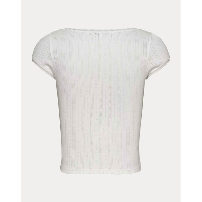 Product TOMMY JEANS TJW SLIM SH POINTELLE SS TEE EXT base image